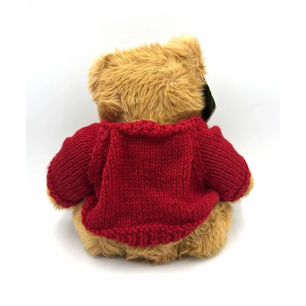 HARRODS Knightsbridge UK England British Flag Red Sweater Plush Teddy Bear